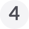 Number 4 in dark gray inside a white circle