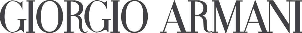 Giorgio Armani logo in elegant serif typeface